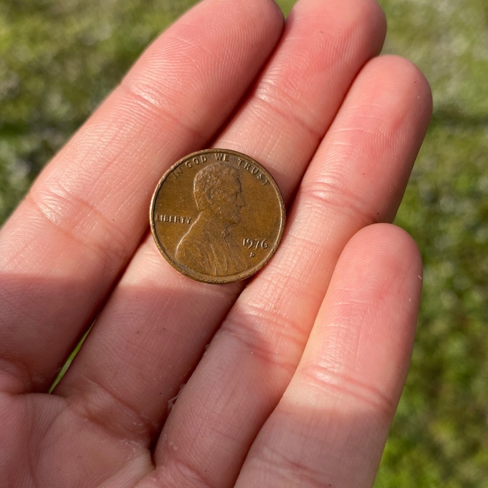 1976 D error penny authenticity certified